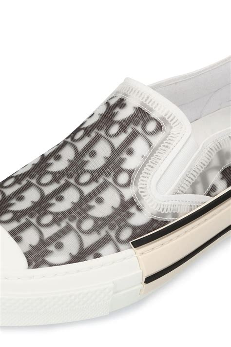 white Dior slip on sneakers